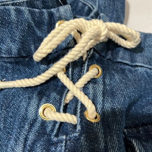 J. Crew BZ734 Lace-up drapey wide-leg jean size 34 NWT - Picture 11 of 13